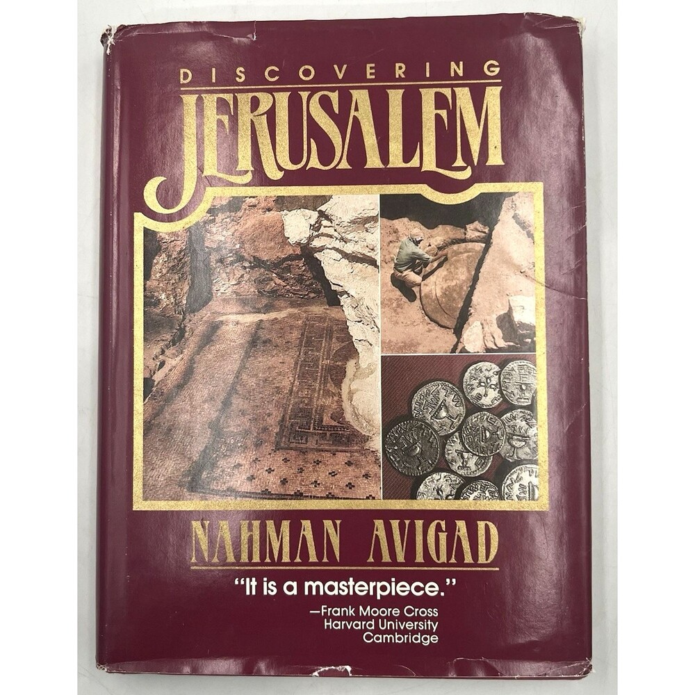 Discovering Jerusalem by Nahman Avigad | 1983 1st Ed Hardcover DJ Archaeology